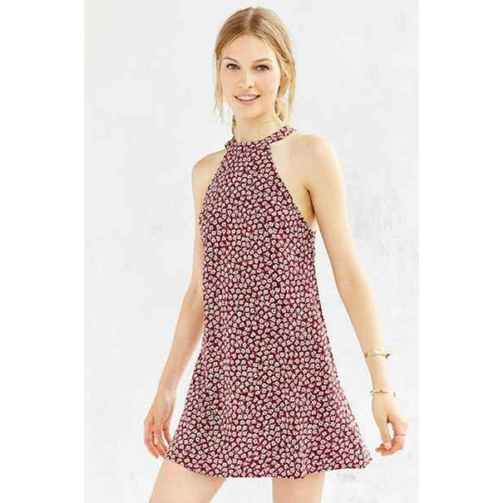 Urban Outfitters Cope Floral Swing Mini Dress